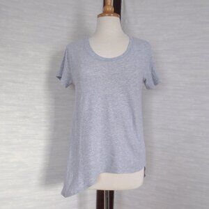 Urban Outifitters Asymmetric Lightweight Heather Grey Tunic T-Shirt Tee